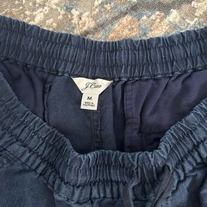 J. Crew navy blue linen shorts